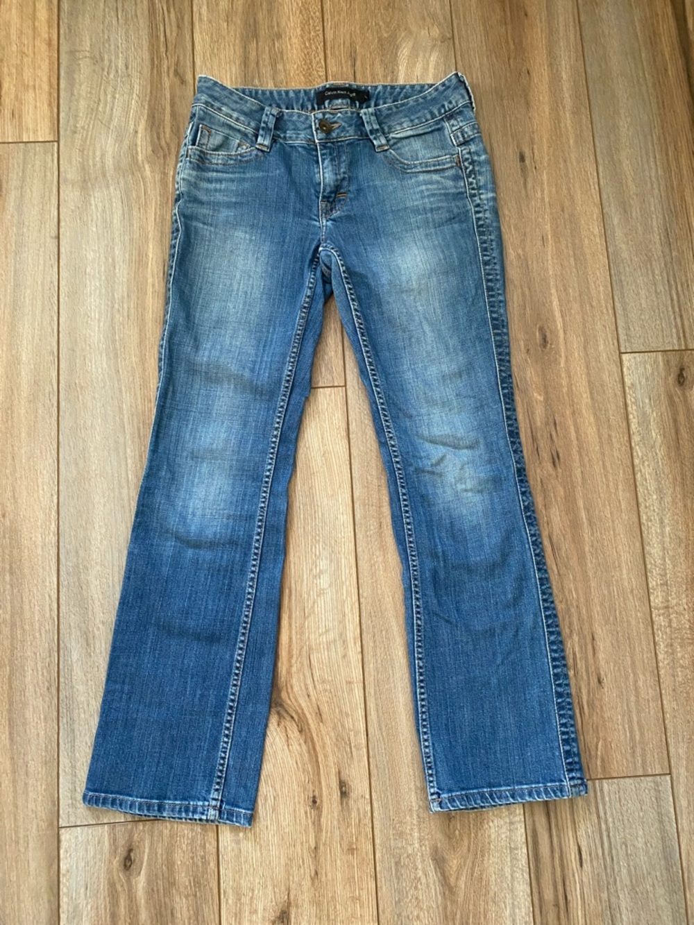 Calvin Klein Jeans Women's Faded Blue Bootcut Denim